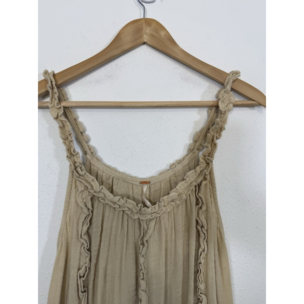 NEW Free People Mckinley Maxi Dress Small Boho Festival Beach Ruffled Gauze $108 - Picture 5 of 12